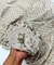 Grey Minky Dot Fabric by the Yard, 60" Wide Ultra-Soft Plush Minky Fabric for Baby Blankets, Nursery Decor, Plush Toys & Sewing